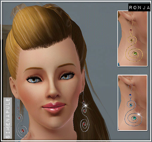 The Sims 3: Бижутерия. Кольца, серьги, колье, браслеты , часы... - Страница 2 Earring02
