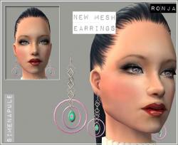 sen2earringpinkcircle